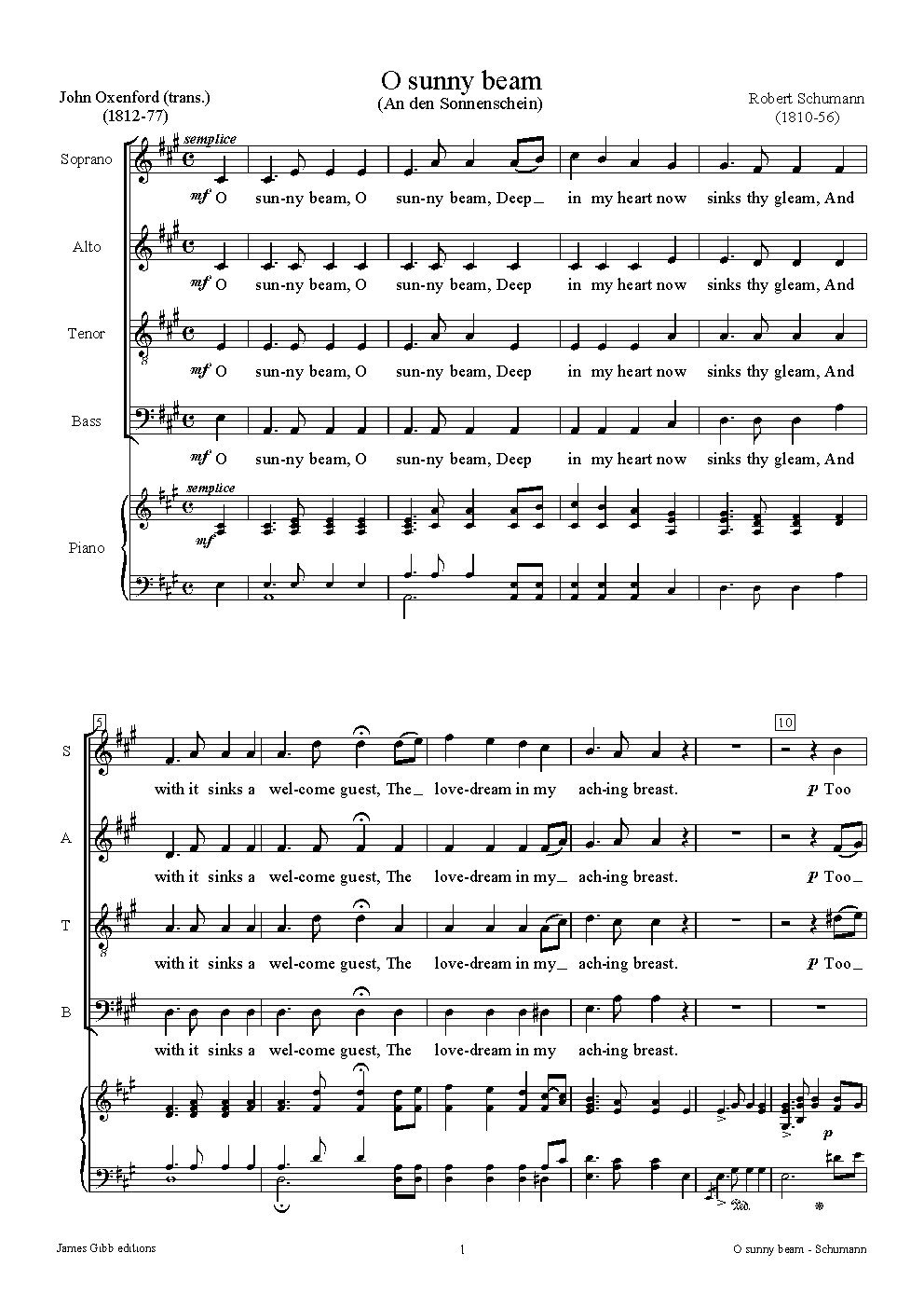 An den Sonnenschein, Op. 36 No 4