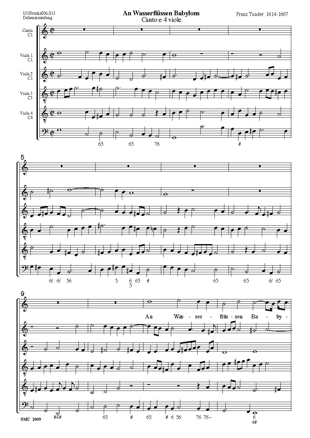 An Wasserflüssen Babylons - Choir Script PDF Thumbnail