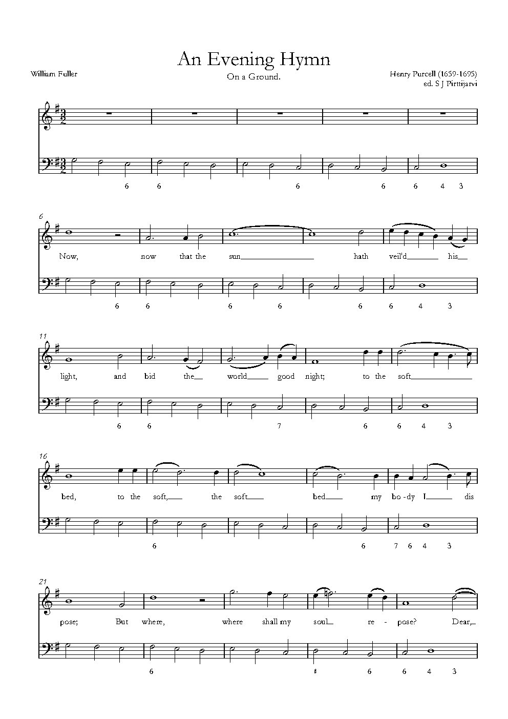 An Evening Hymn