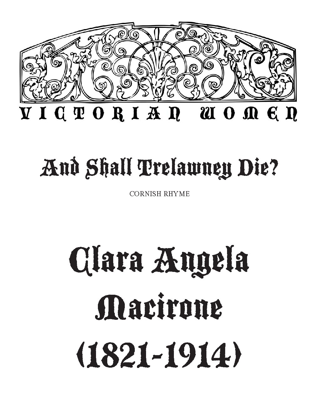 And shall Trelawney die? - Choir Script PDF Thumbnail