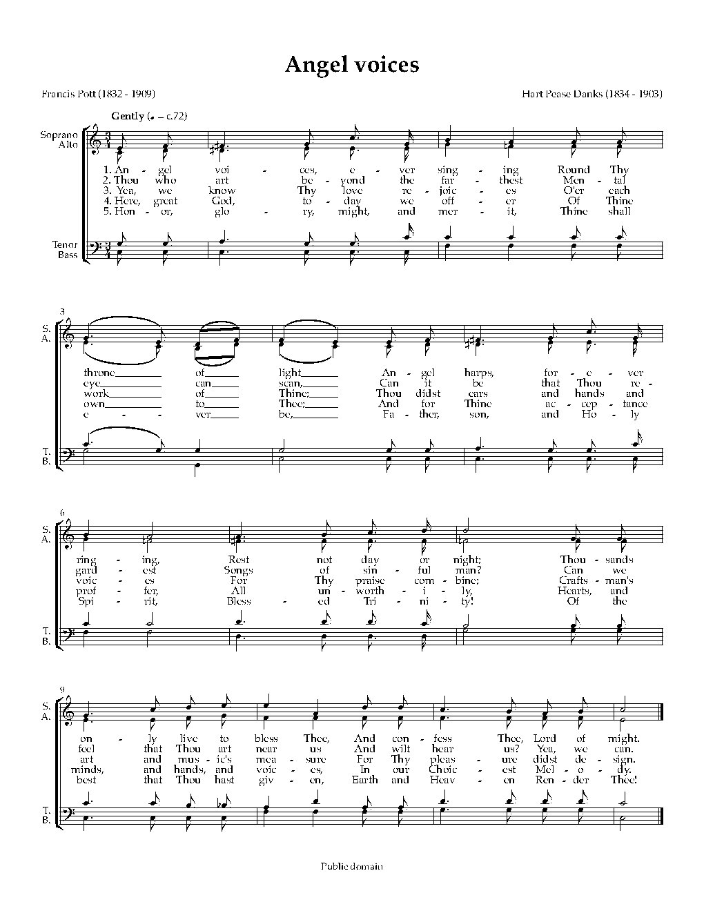 Angel voices - Choir Script PDF Thumbnail
