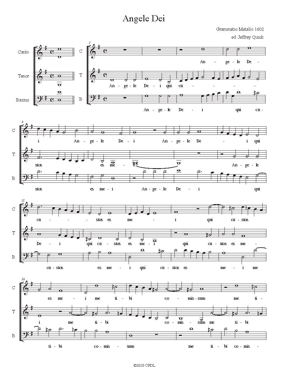 Angele Dei - Choir Script PDF Thumbnail