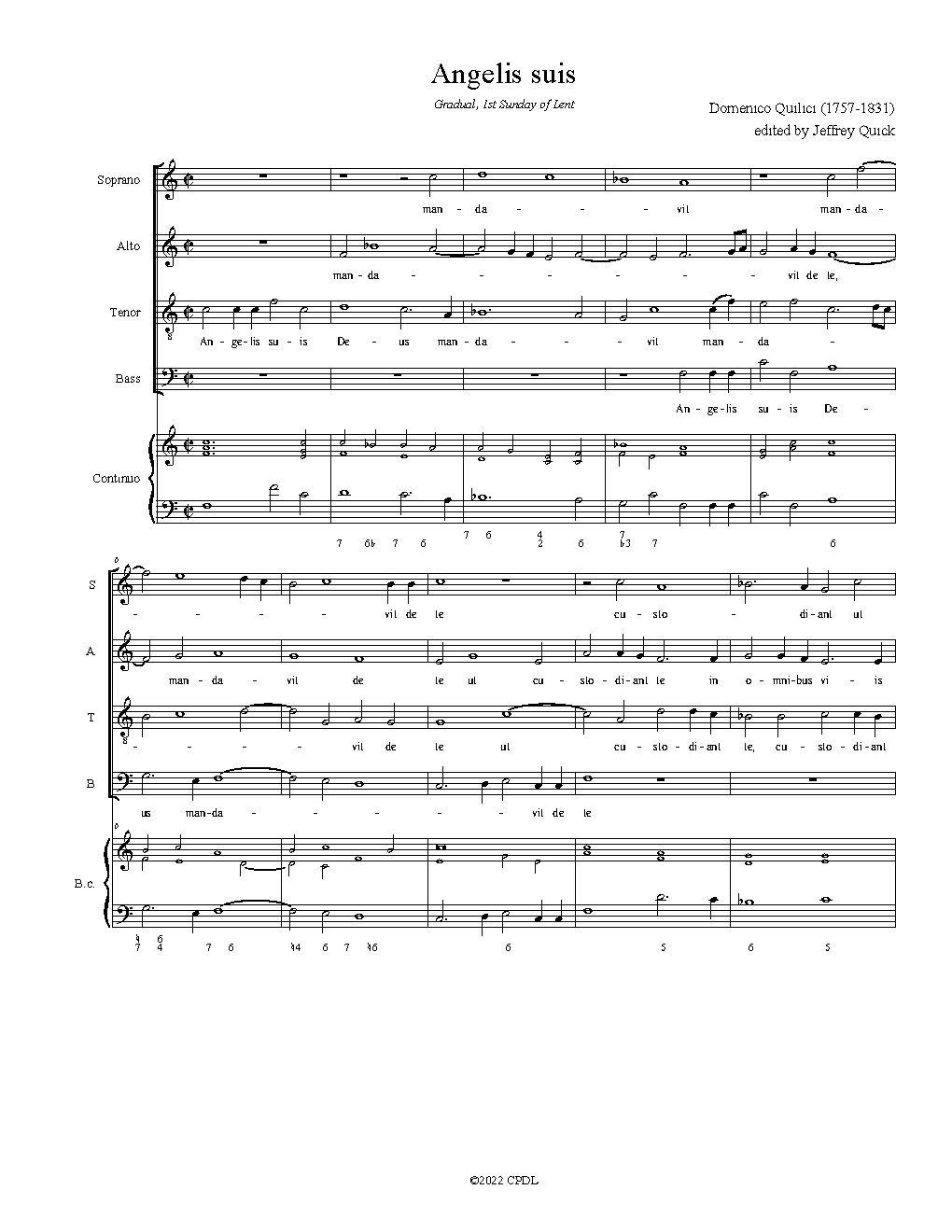 Angelis suis - Choir Script PDF Thumbnail