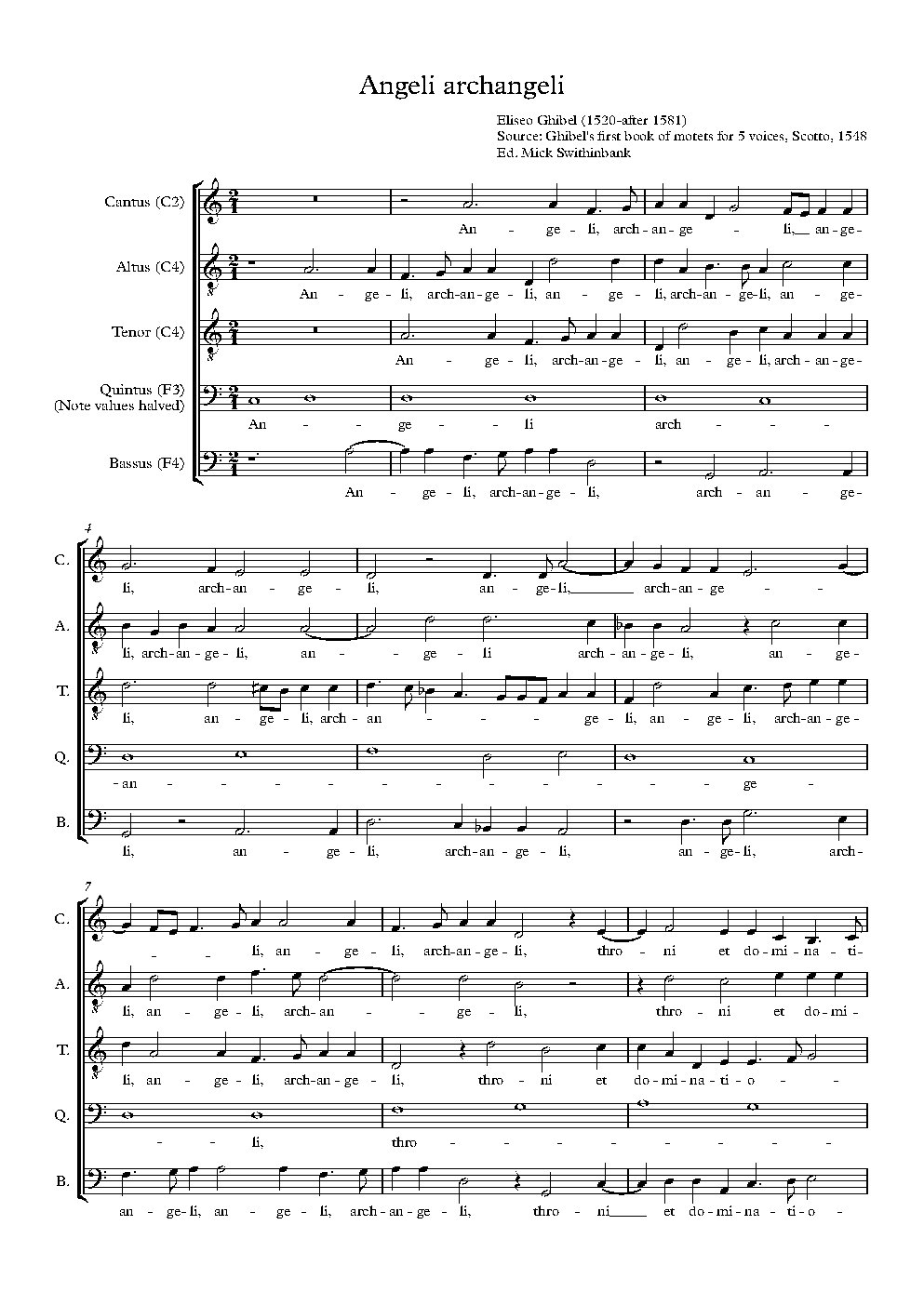 Angeli archangeli - Choir Script PDF Thumbnail