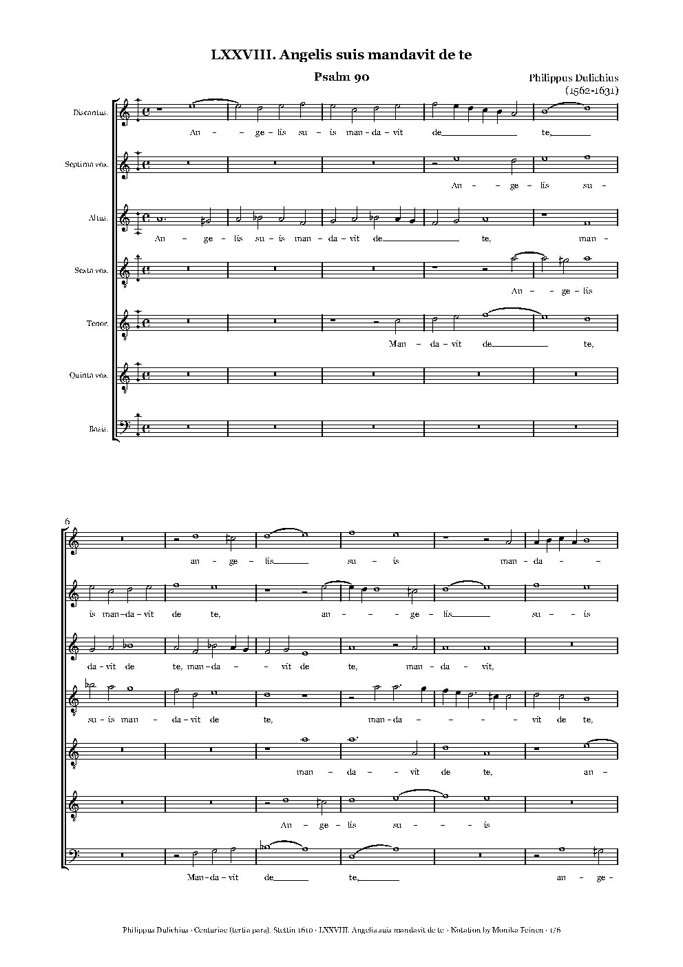 Angelis suis mandavit de te - Choir Script PDF Thumbnail