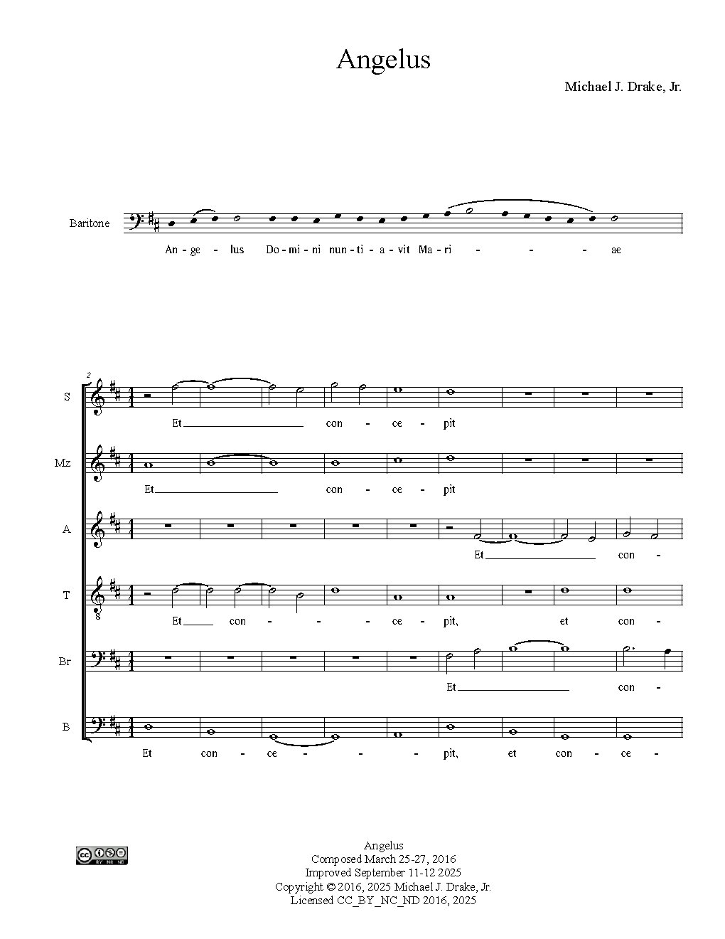 Angelus - Choir Script PDF Thumbnail