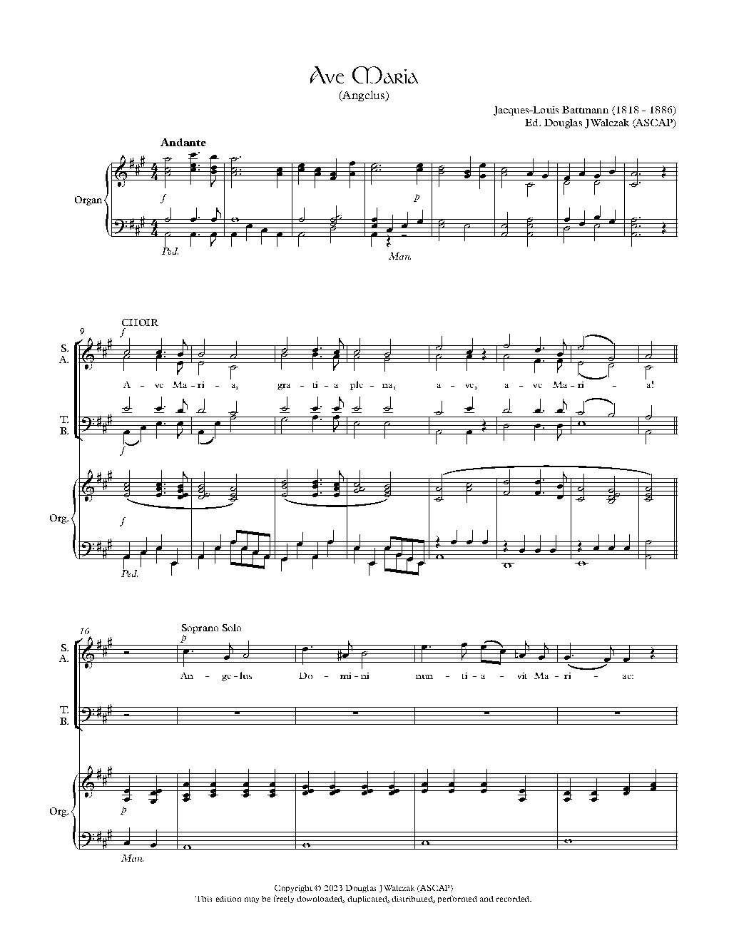 Angelus - Choir Script PDF Thumbnail