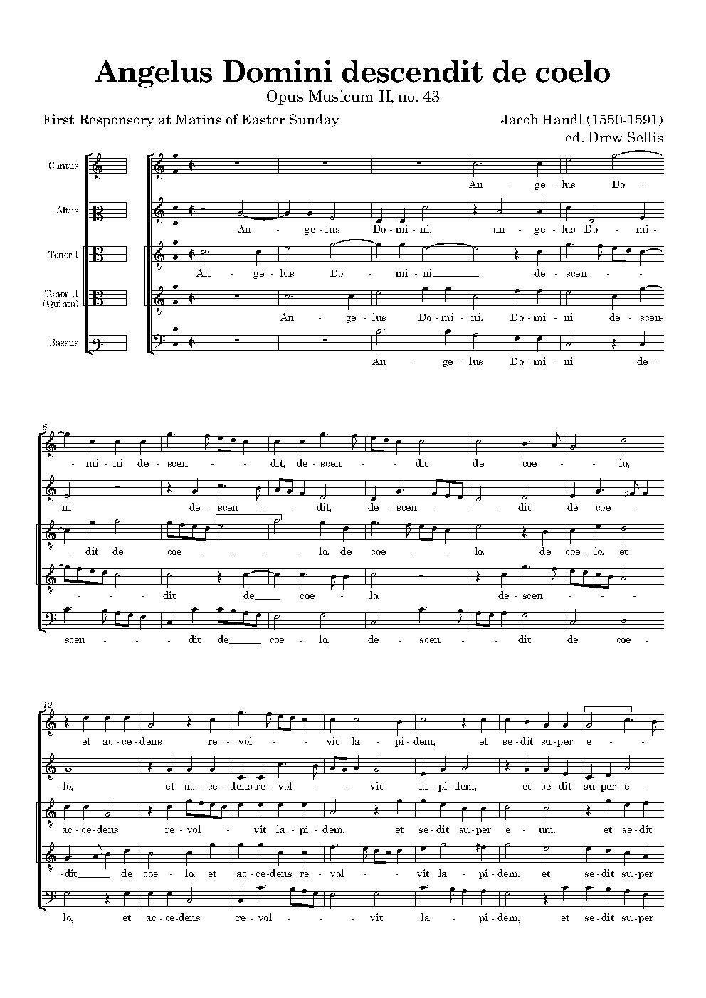 Angelus Domini - Choir Script PDF Thumbnail