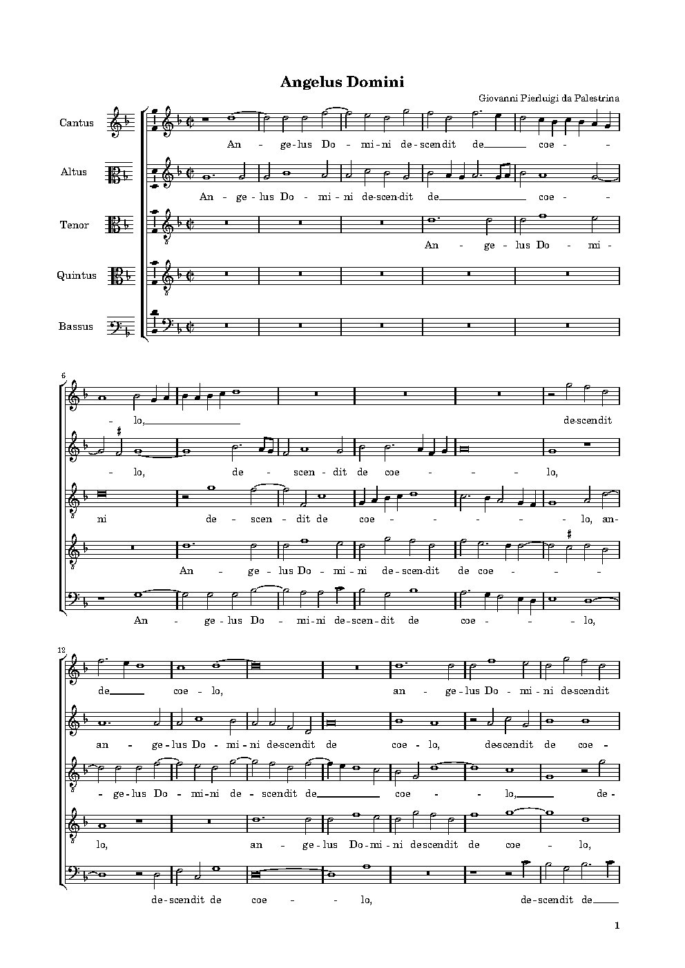 Angelus Domini, 2nda pars Et introeuntes (not to be confused with {{NoCo|Angelus Domini (Offertorium)