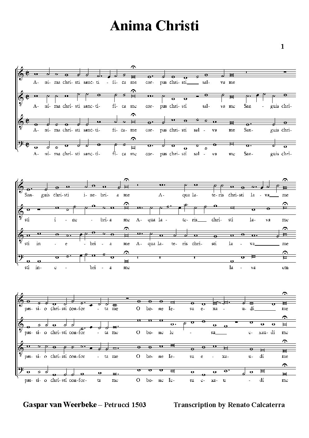 Anima Christi - Choir Script PDF Thumbnail