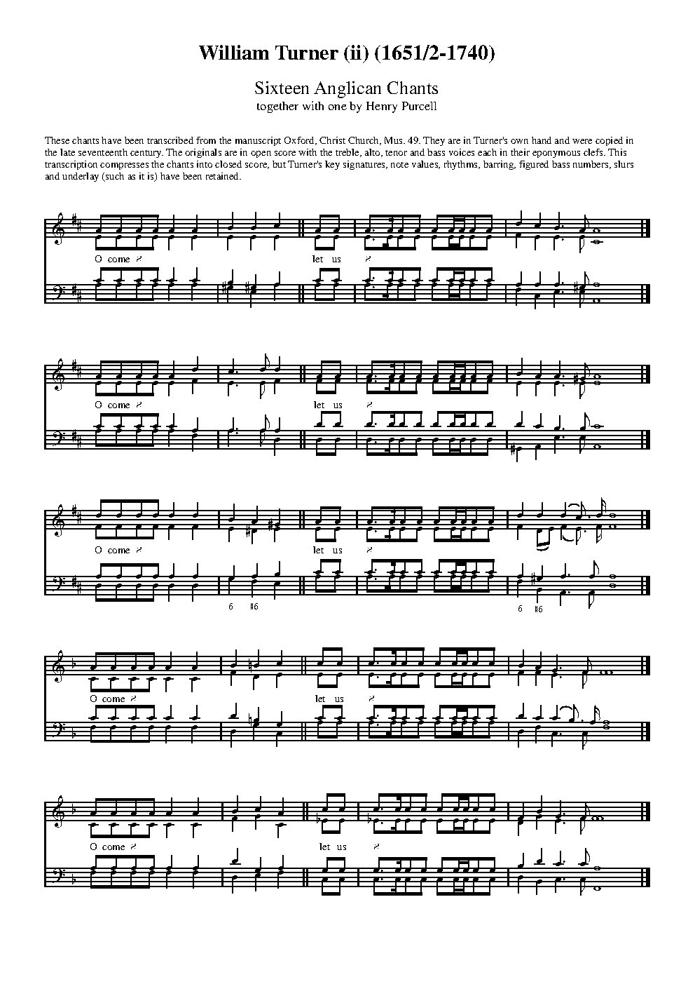 Anglican Chants - Choir Script PDF Thumbnail