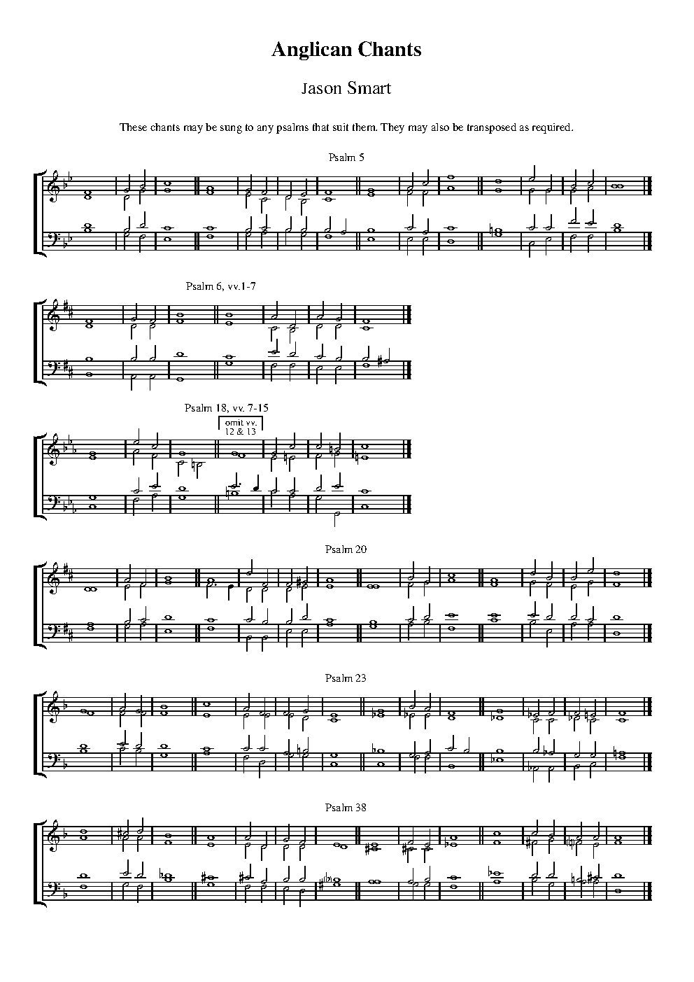 Anglican Chants