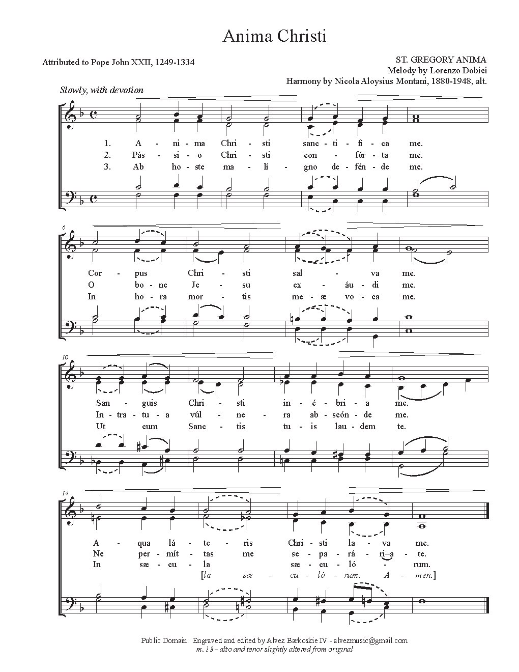 Anima Christi - Choir Script PDF Thumbnail