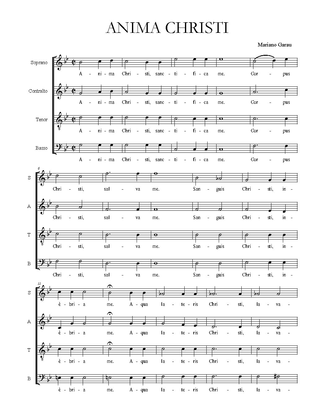 Anima Christi - Choir Script PDF Thumbnail