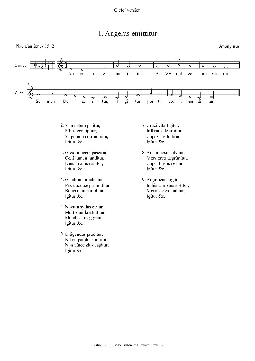 Angelus emittitur