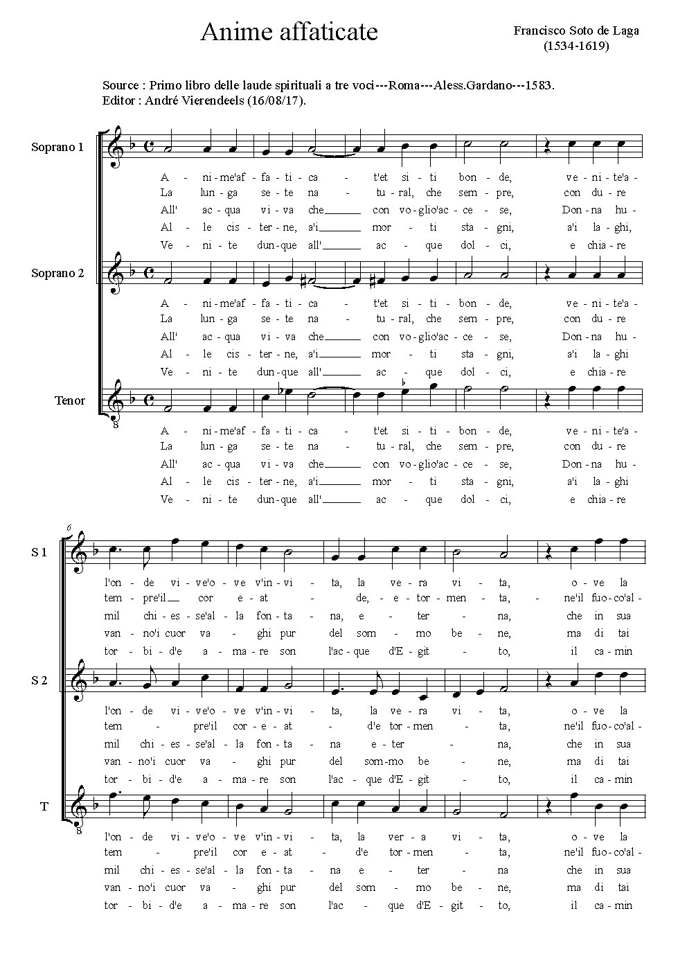 Anime affaticate - Choir Script PDF Thumbnail