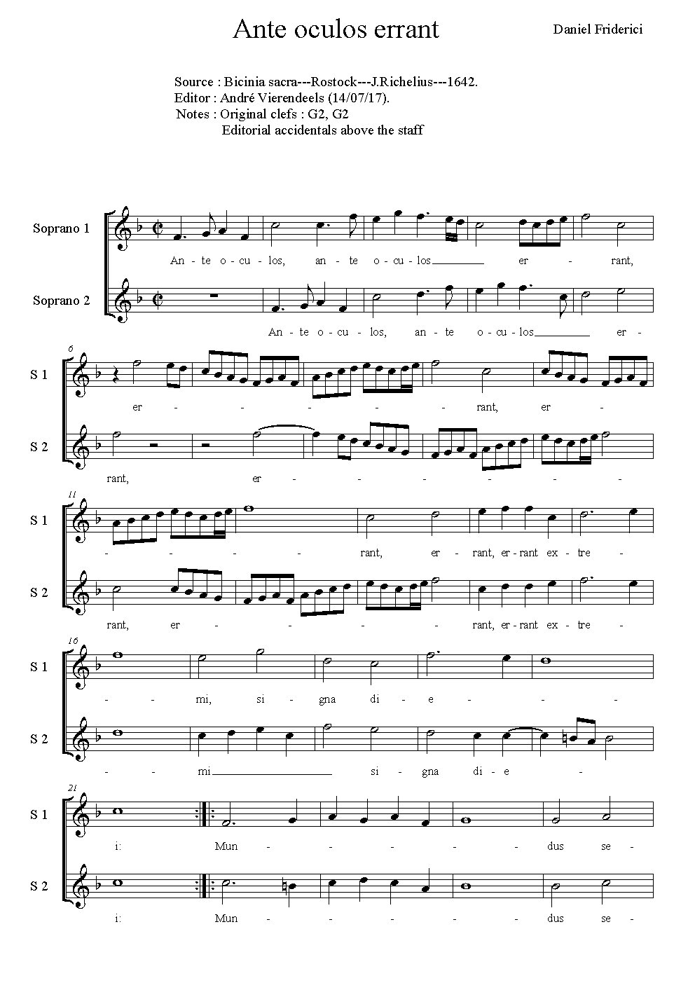 Ante oculos errant - Choir Script PDF Thumbnail