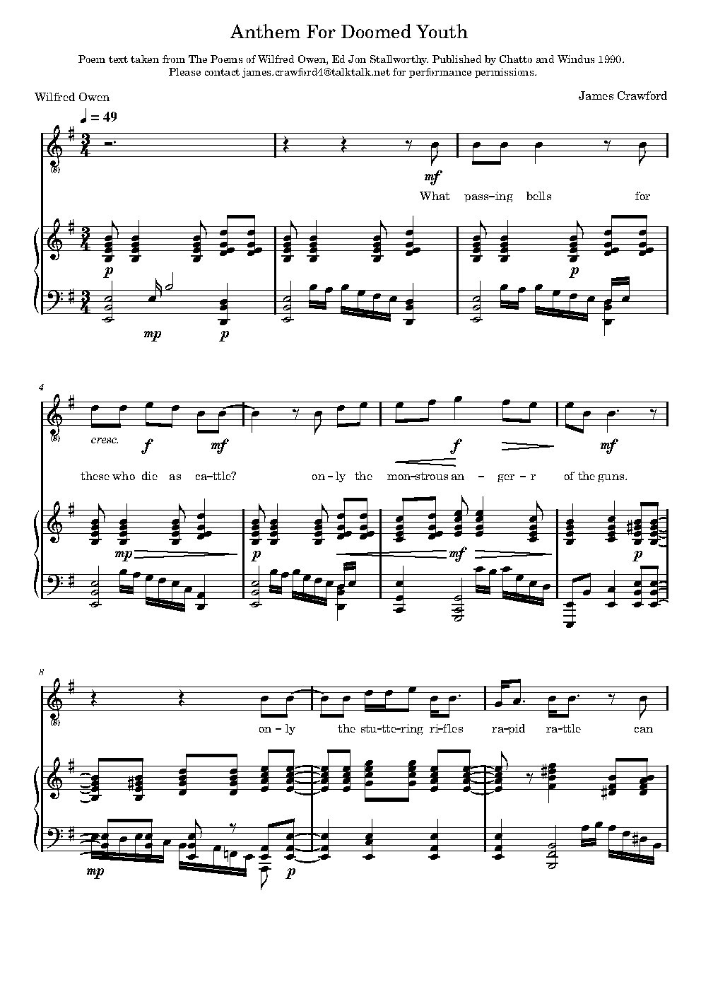 Anthem For Doomed Youth