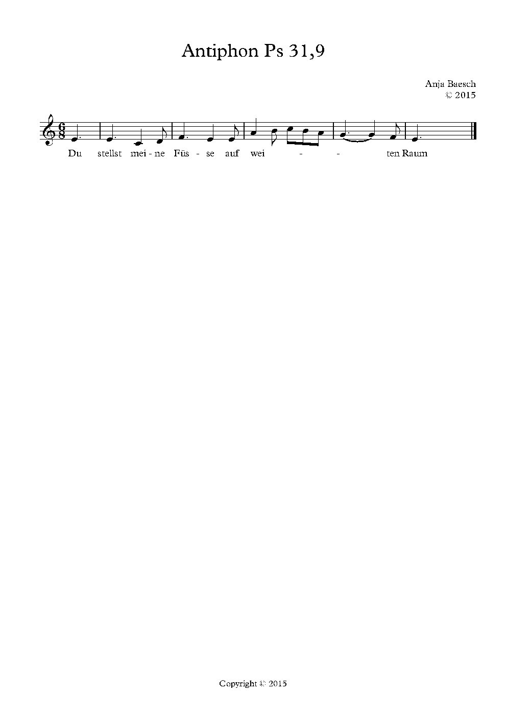 Antiphon Ps 31,9