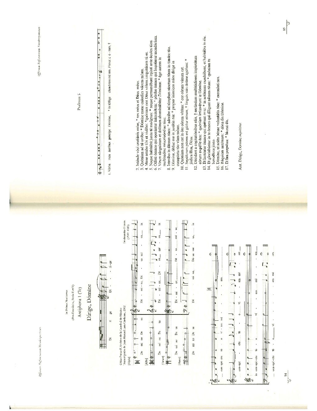 Antiphona 1 Dirige, Domine - Choir Script PDF Thumbnail