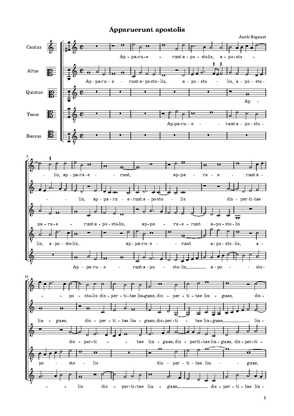 Apparuerunt apostolis - Choir Script PDF Thumbnail