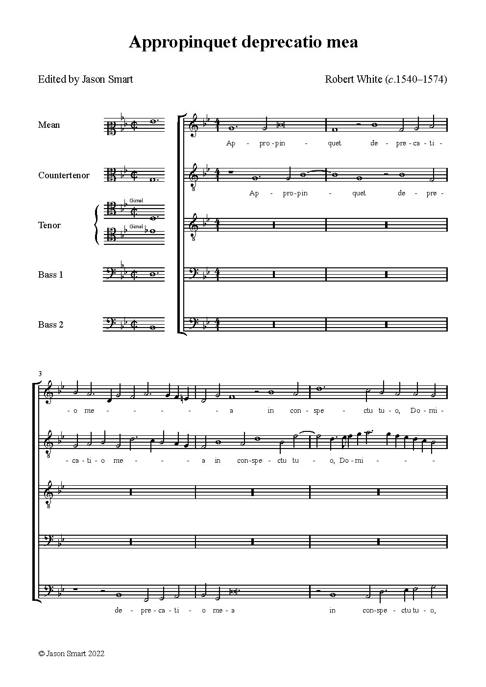 Appropinquet deprecatio mea - Choir Script PDF Thumbnail