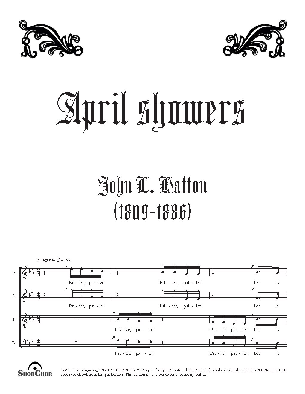 April showers - Choir Script PDF Thumbnail