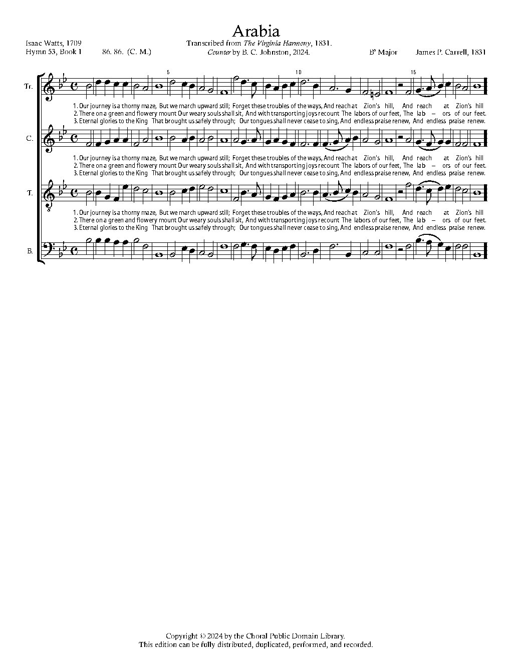 Arabia - Choir Script PDF Thumbnail