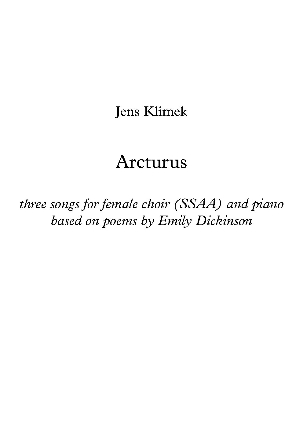 Arcturus - Choir Script PDF Thumbnail