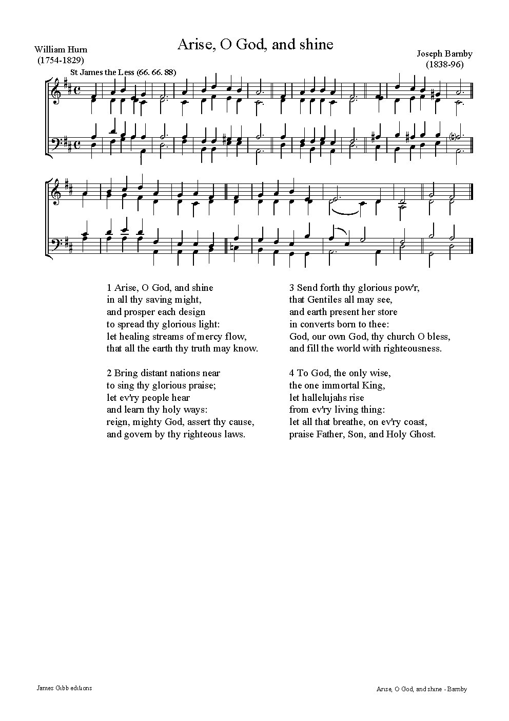 Arise, O God, and shine - Choir Script PDF Thumbnail