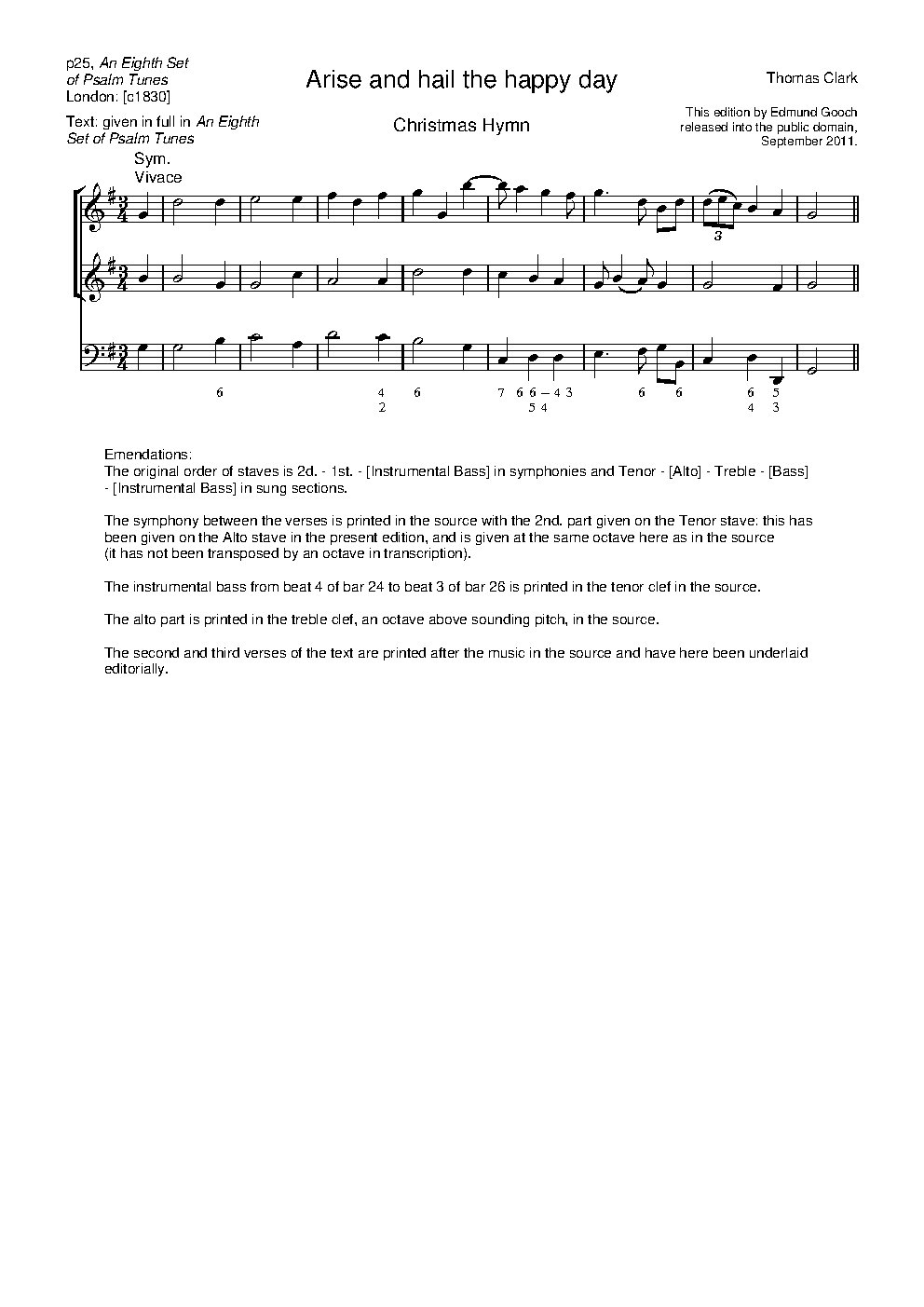 Arise and hail the happy day - Choir Script PDF Thumbnail