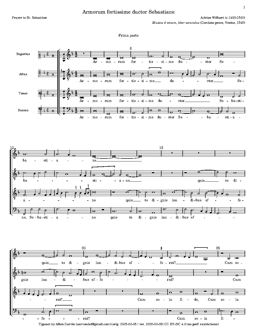 Armorum fortissime ductor Sebastiane