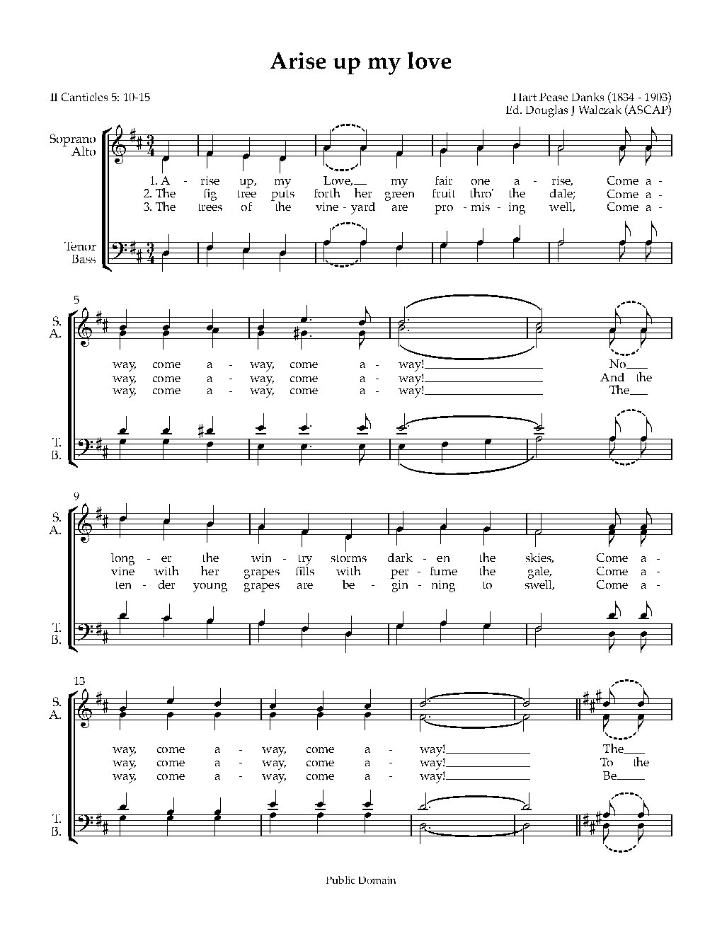Arise up my love