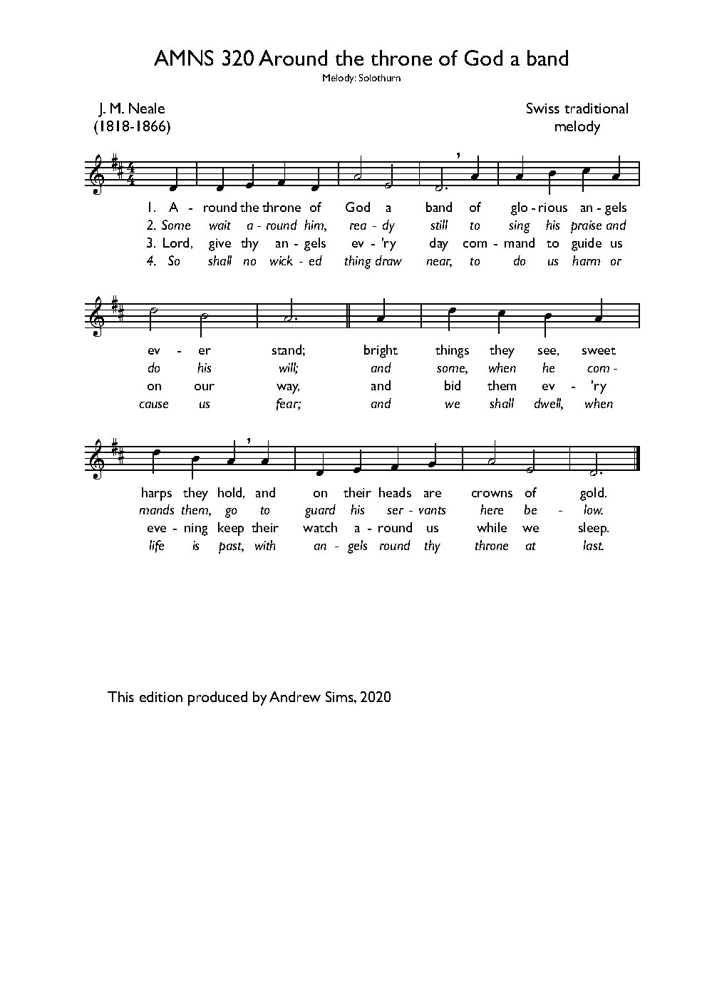 Around the throne of God a band