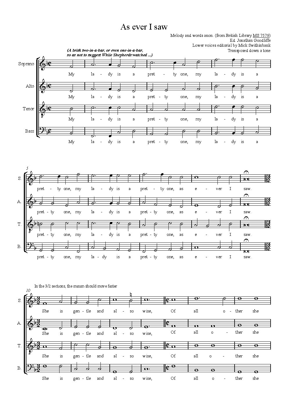 As ever I saw - Choir Script PDF Thumbnail