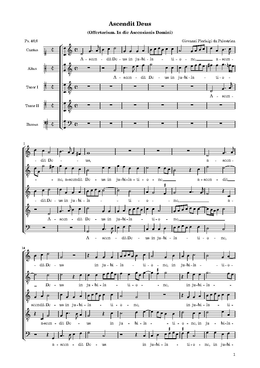 Ascendit Deus - Choir Script PDF Thumbnail