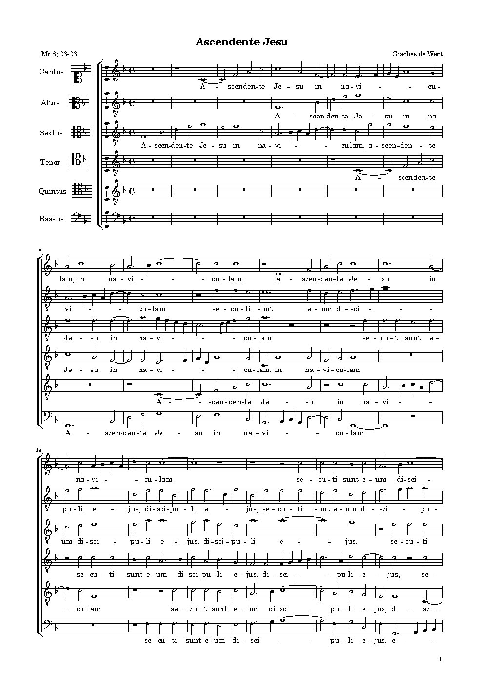 Ascendente Iesu - Choir Script PDF Thumbnail