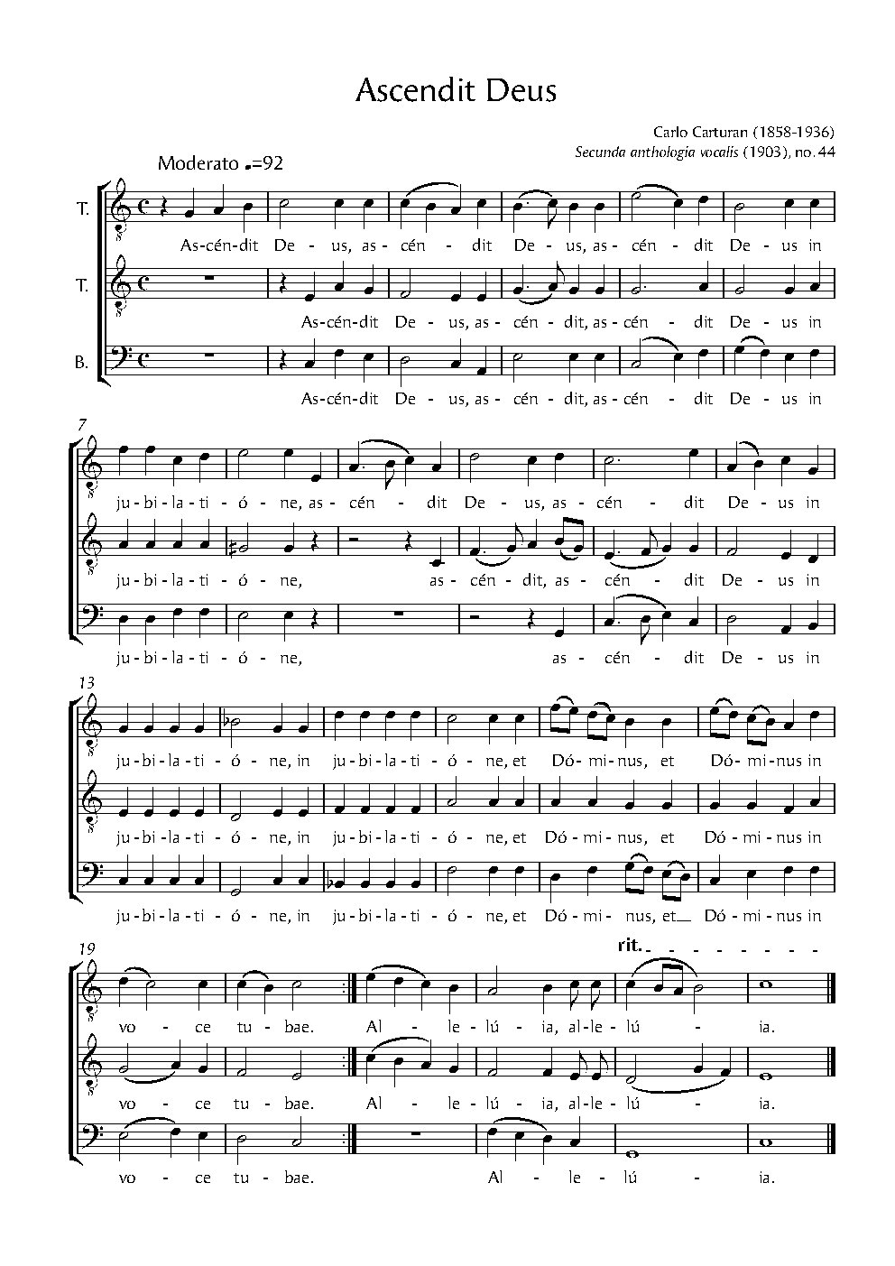 Ascendit Deus - Choir Script PDF Thumbnail