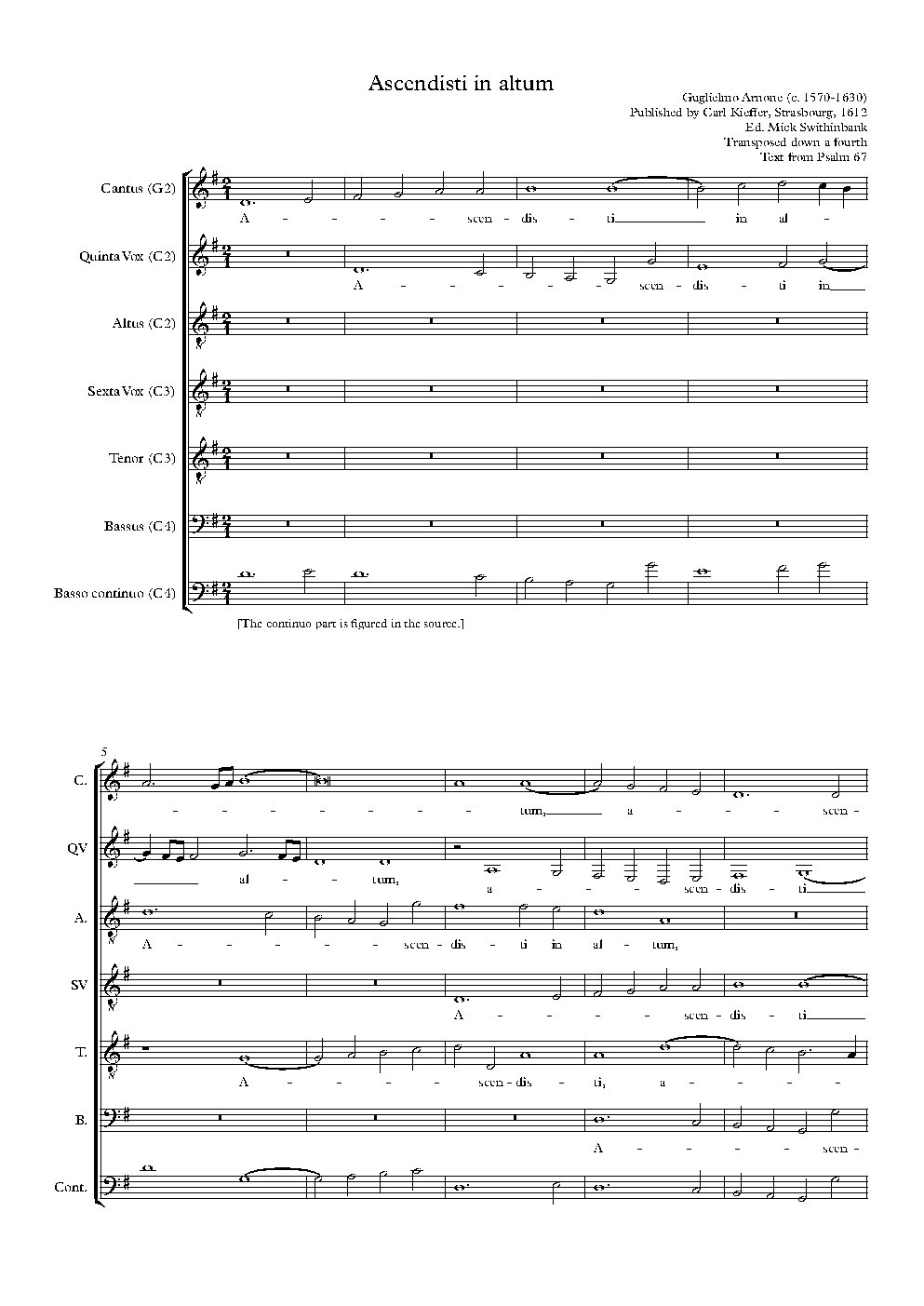 Ascendisti in altum - Choir Script PDF Thumbnail