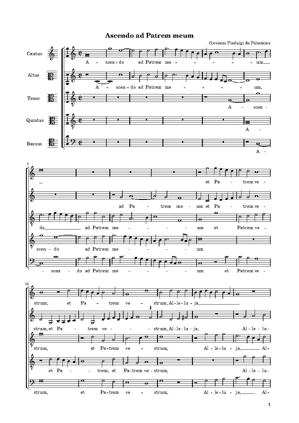 Ascendo ad Patrem - Choir Script PDF Thumbnail