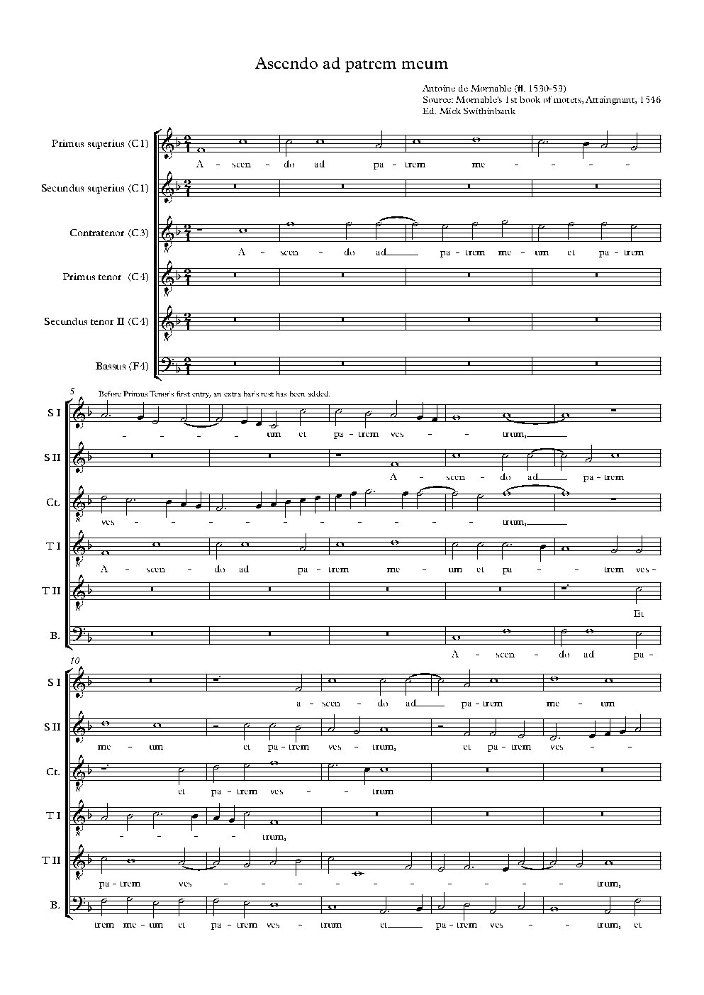 Ascendo ad patrem meum - Choir Script PDF Thumbnail