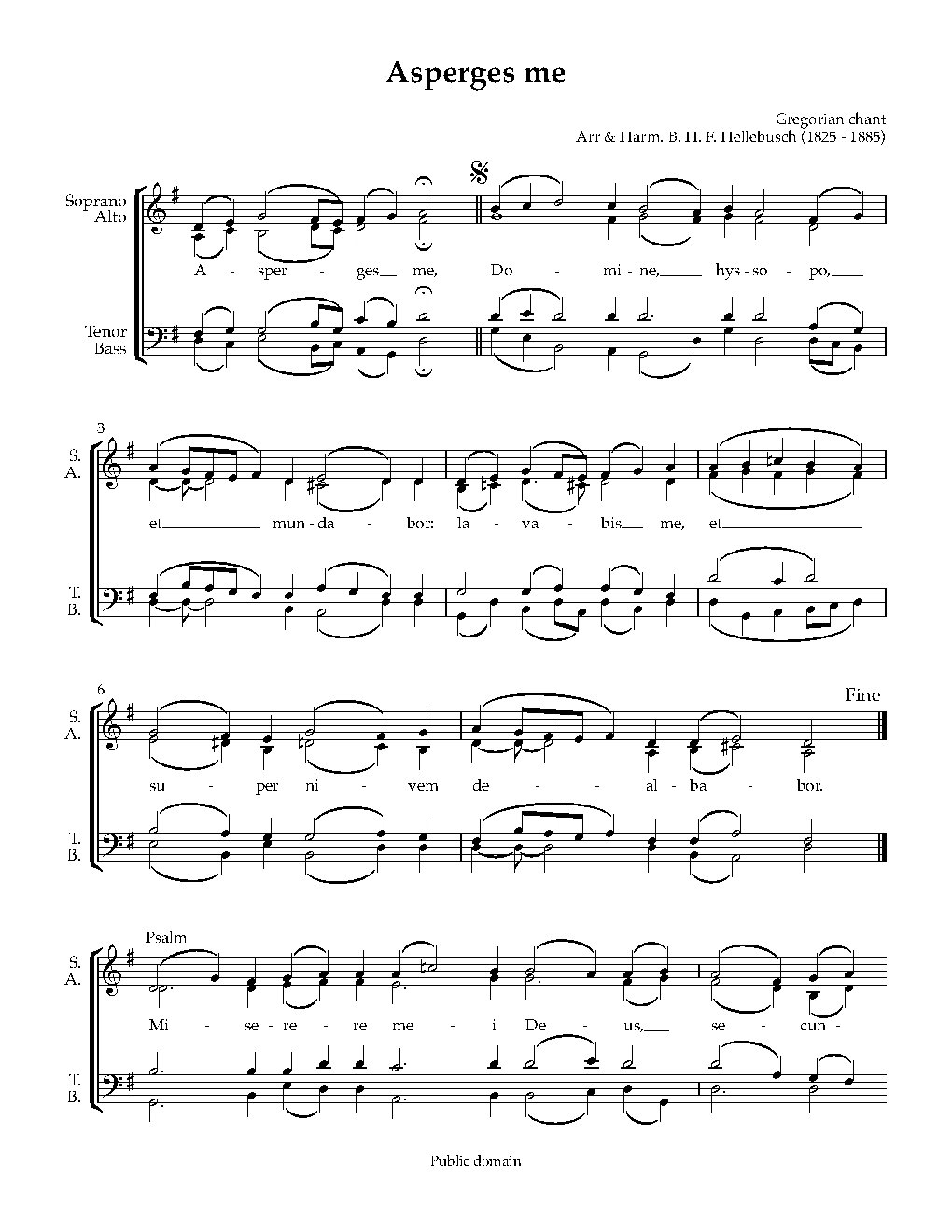 Asperges me, Domine (Gregorian chant)