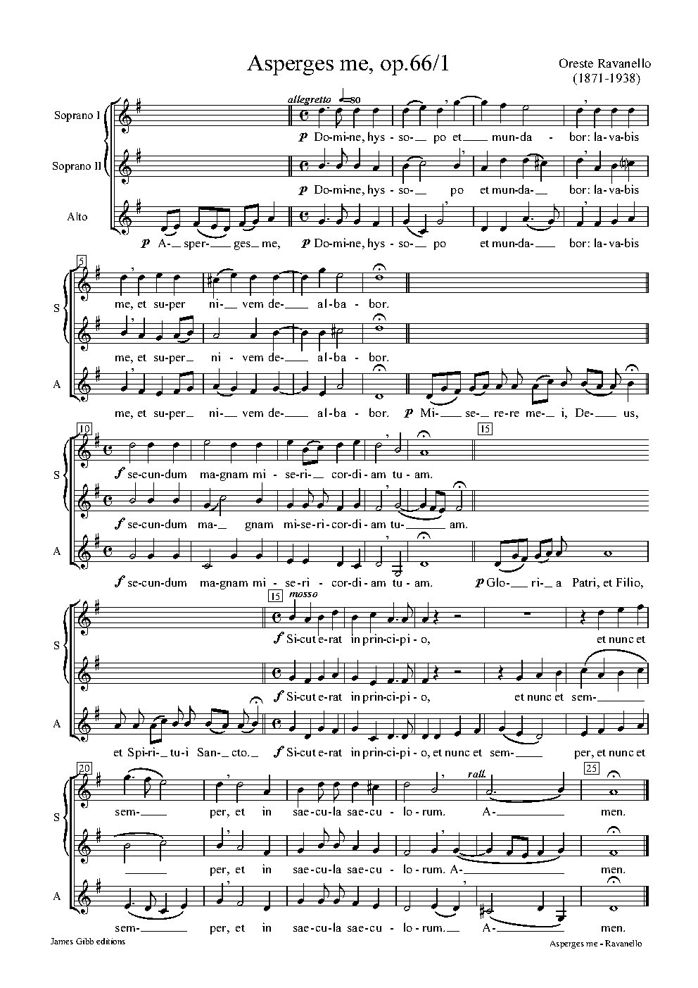 Asperges me, op.66/1