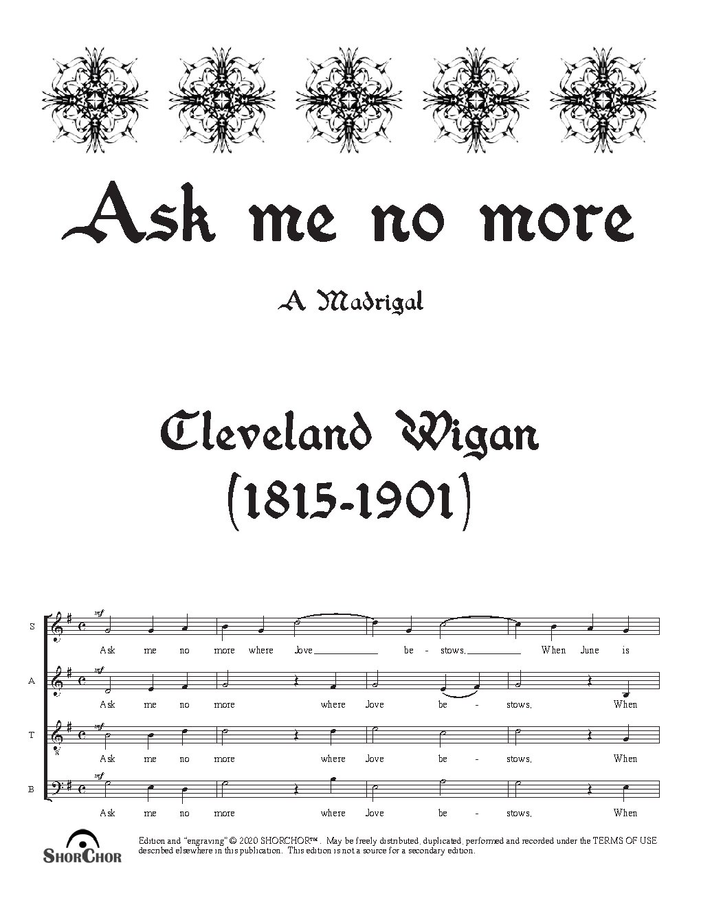 Ask me no more