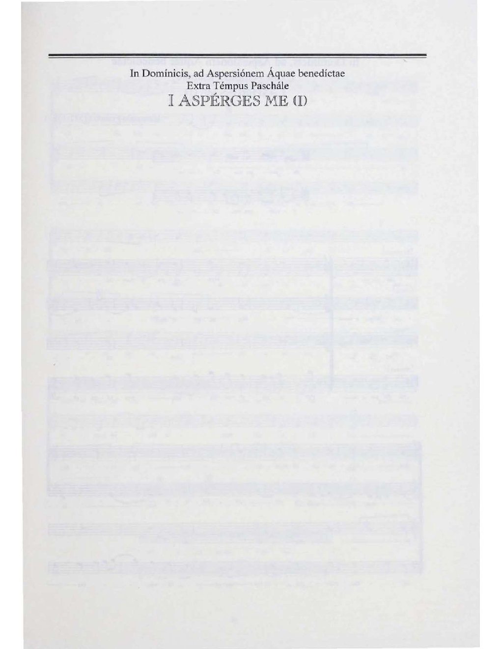 Asperges me (I) - Choir Script PDF Thumbnail