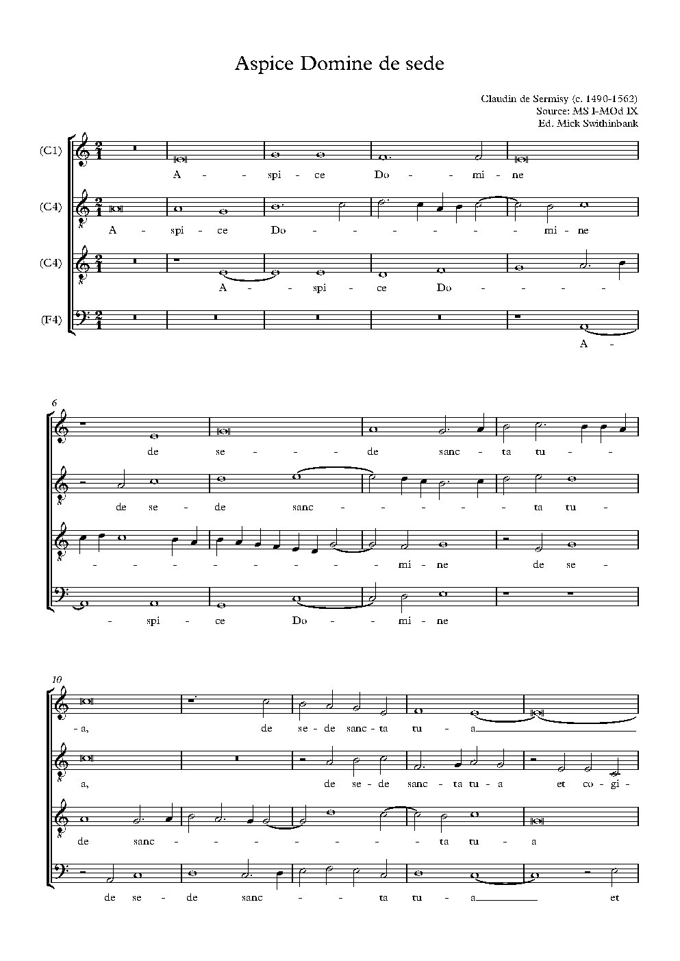 Aspice Domine de sede