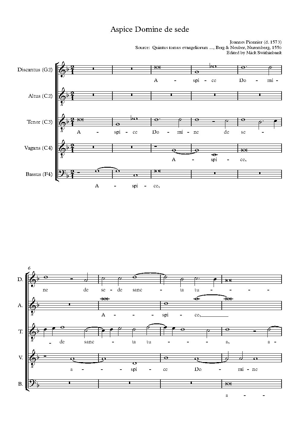 Aspice Domine de sede