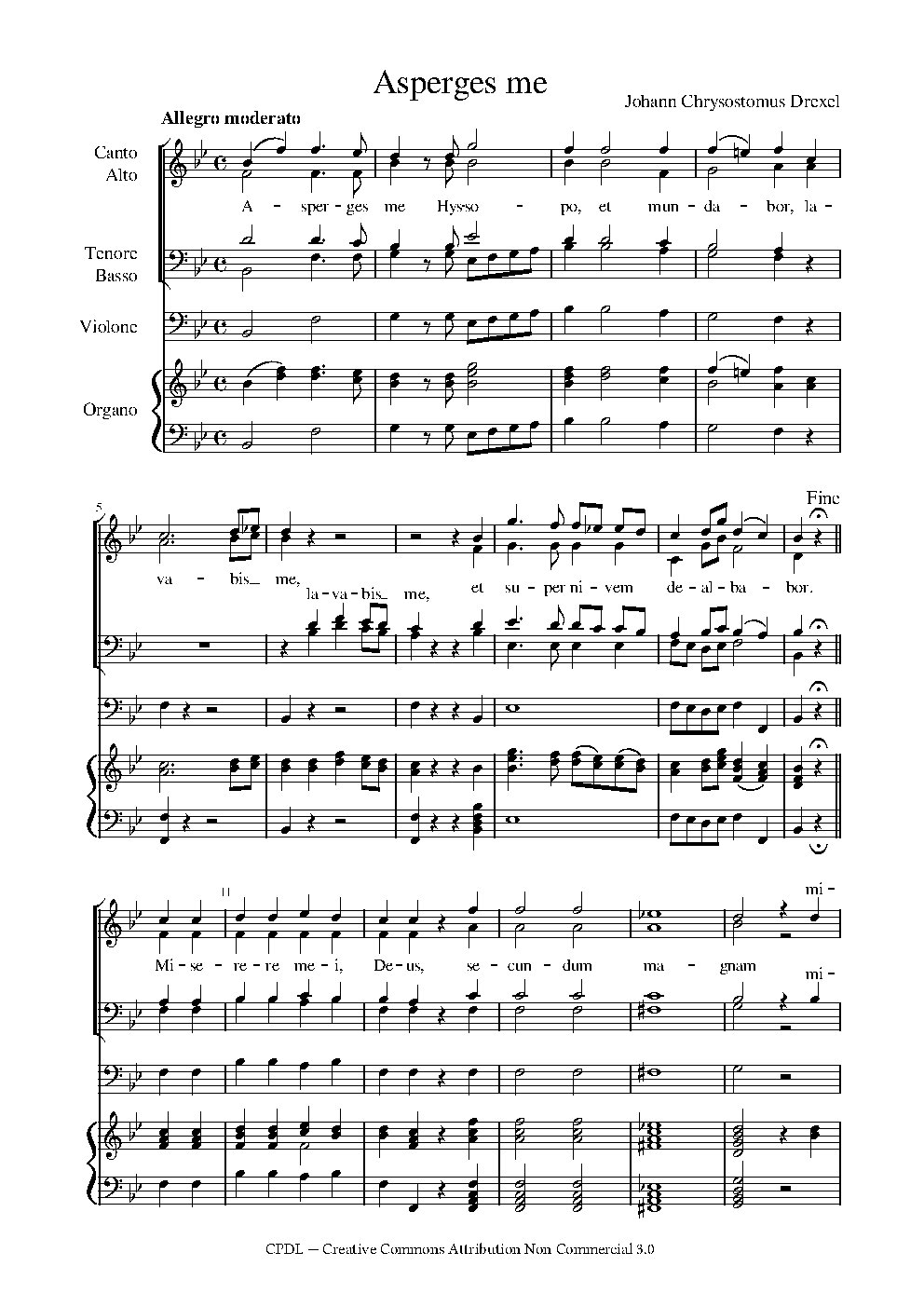 Asperges me - Choir Script PDF Thumbnail