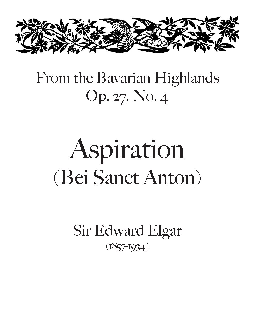 Aspiration, Op. 27, No. 4