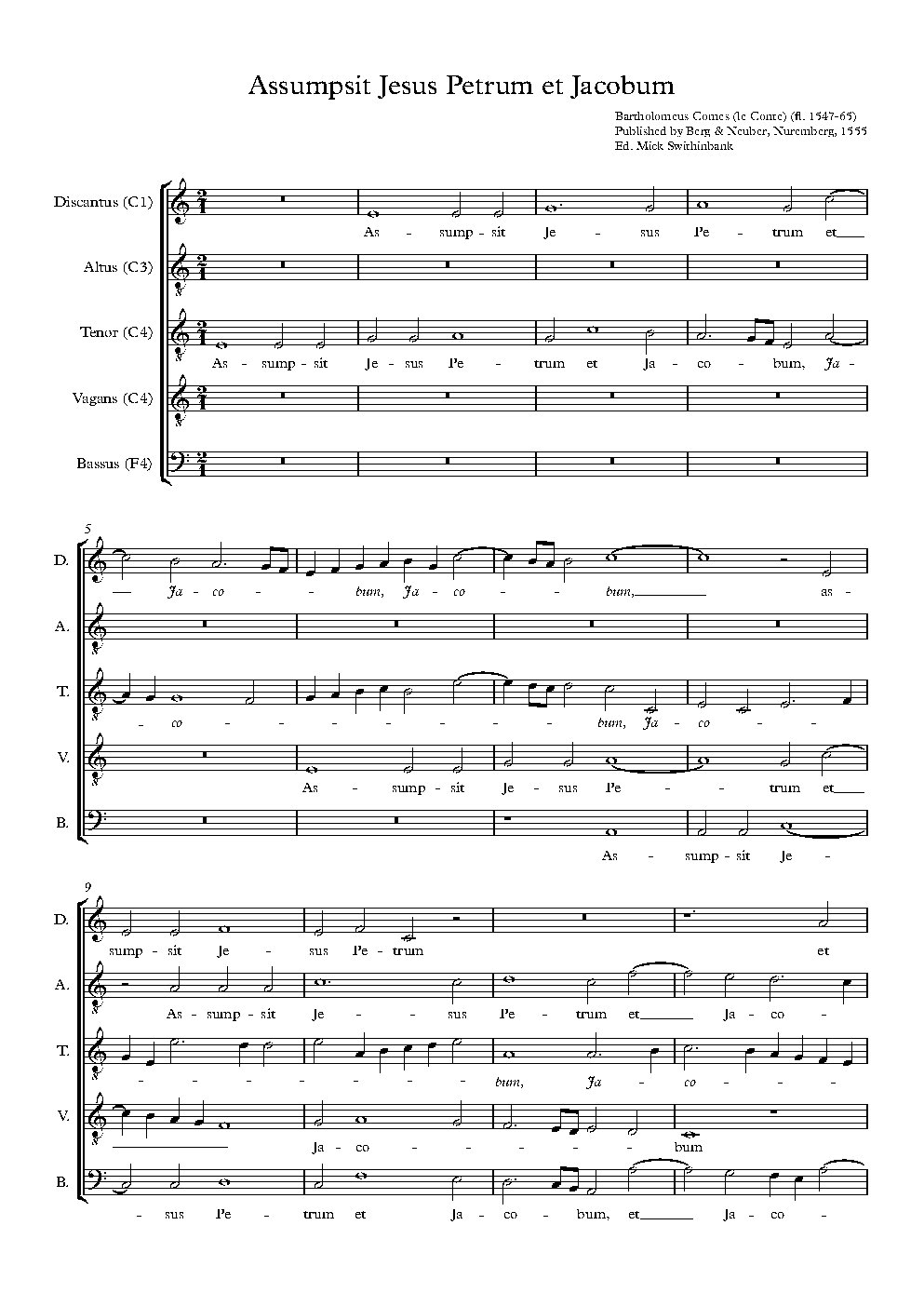 Assumpsit Jesus Petrum et Jacobum
